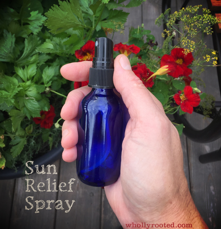 Sun Relief Spray. whollyrooted.com