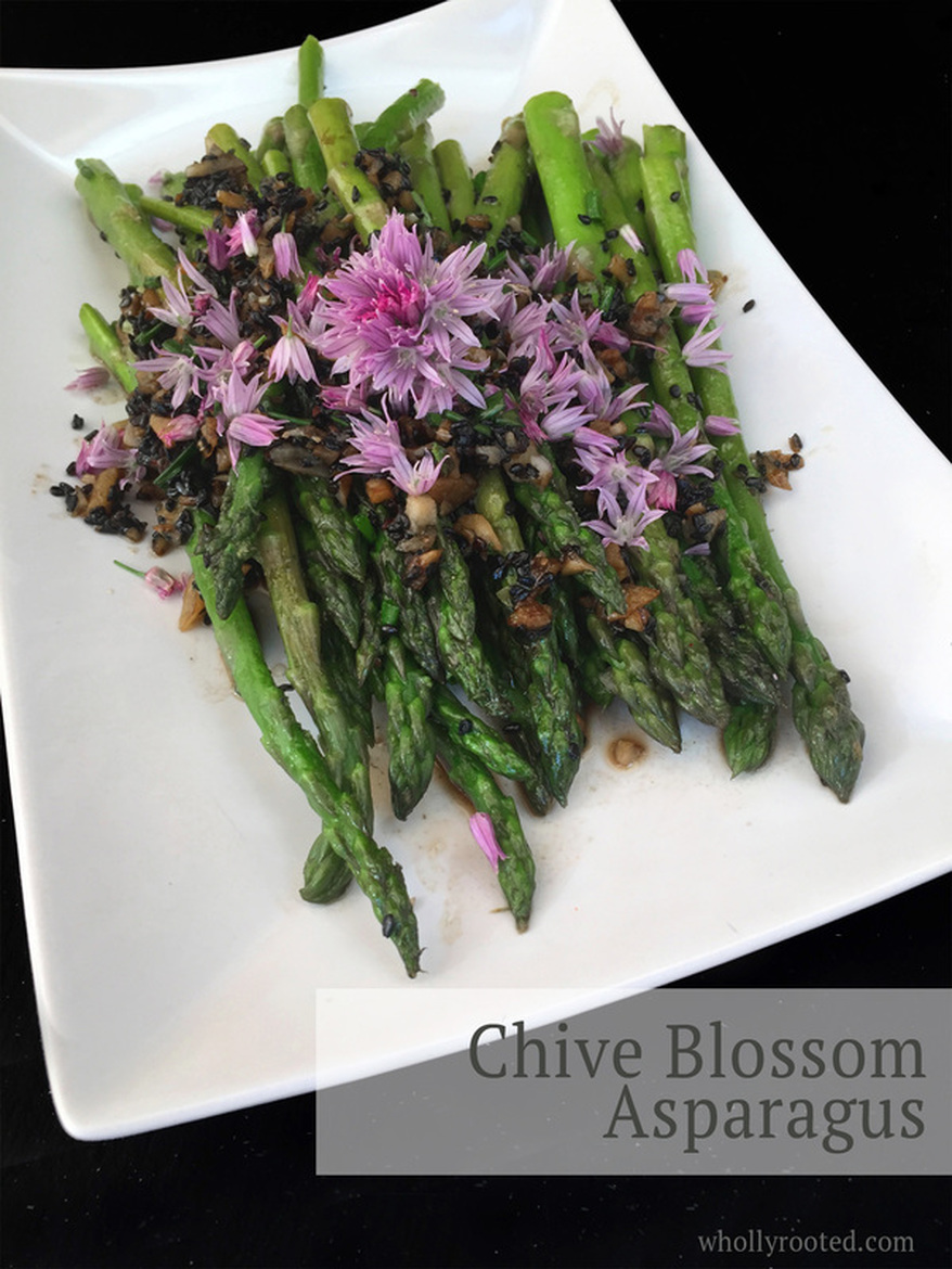 Chive Blossom Asparagus from WhollyRooted.com